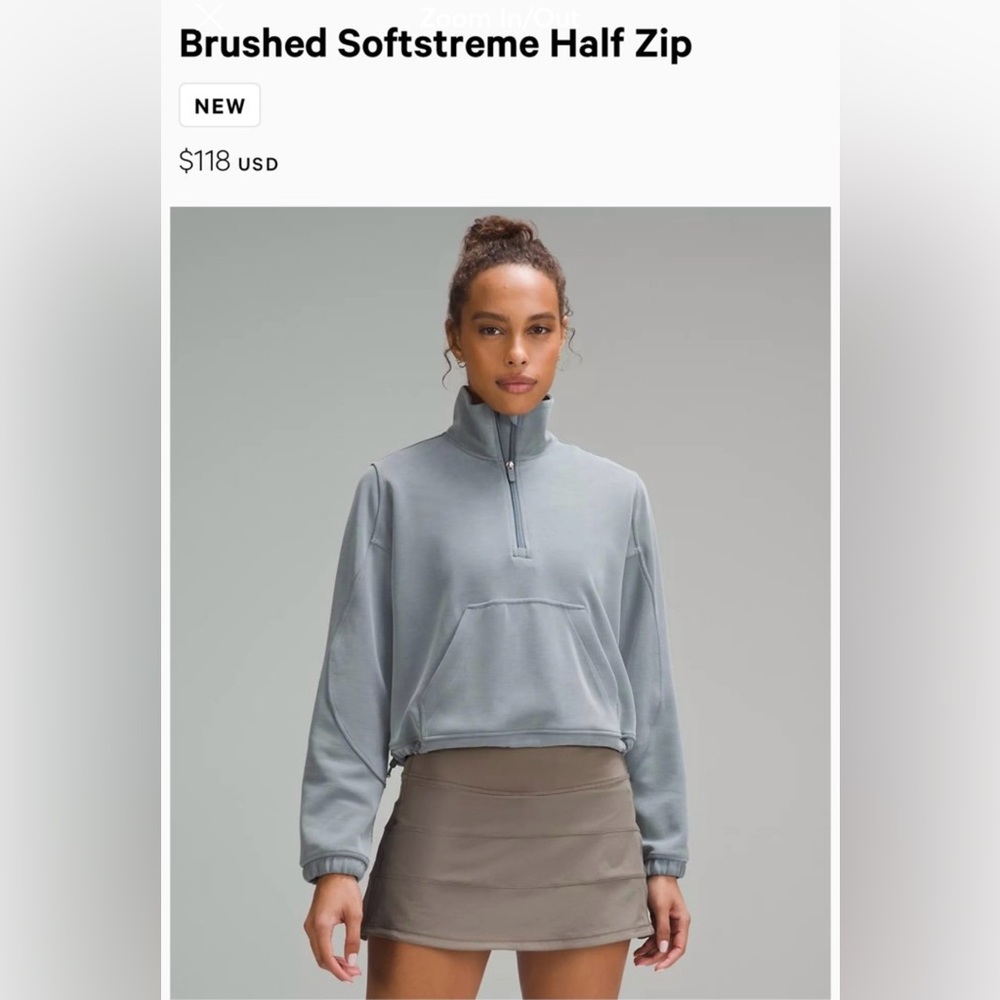 Lululemon softstreme half zip